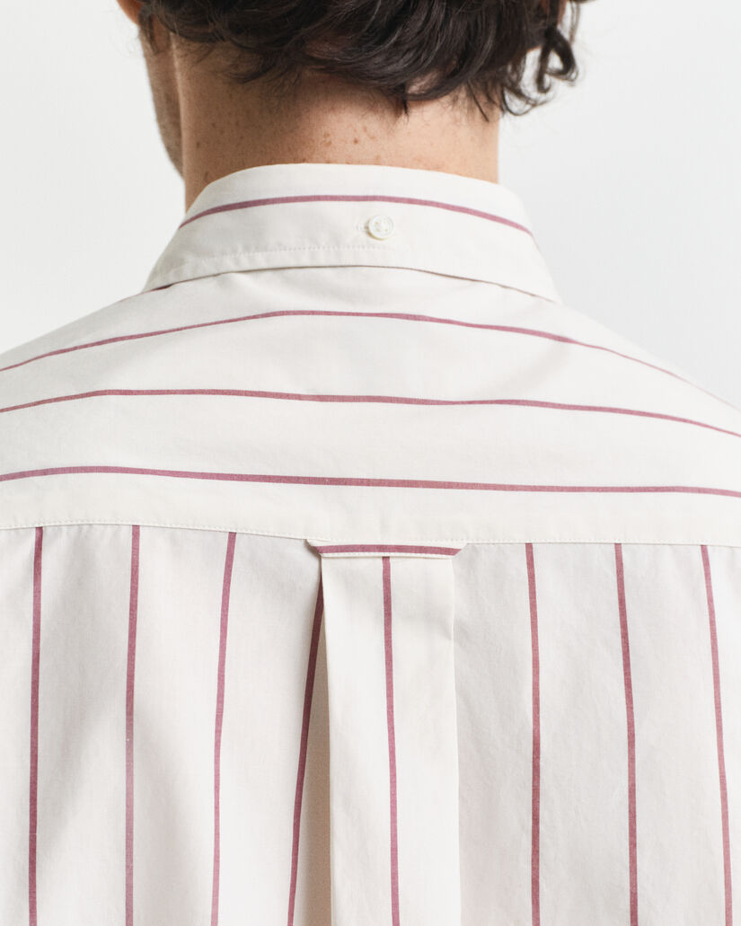 Relaxed fit Heritage Poplin skjorte med striber