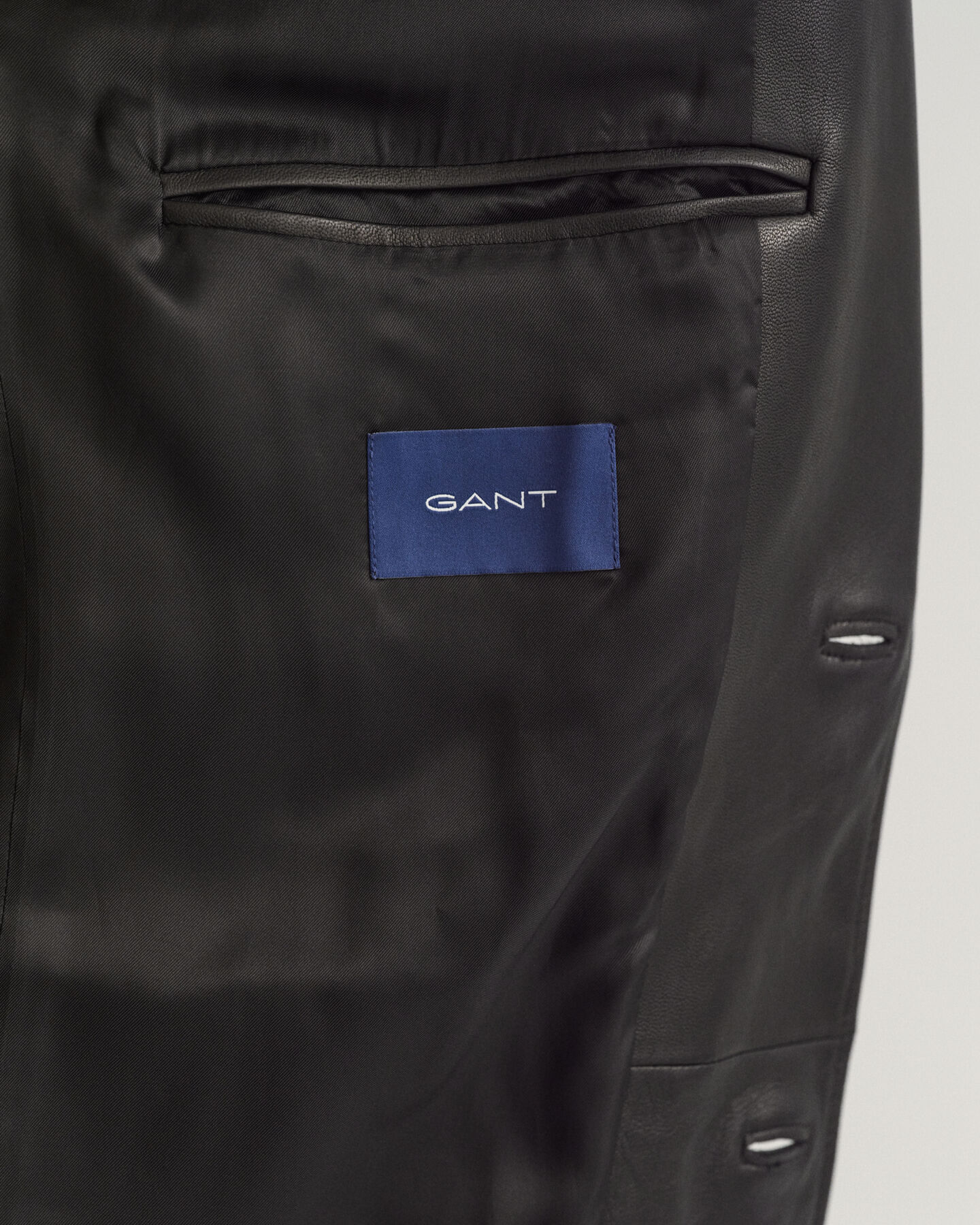 Oversized læderblazer