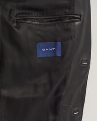 Oversized læderblazer