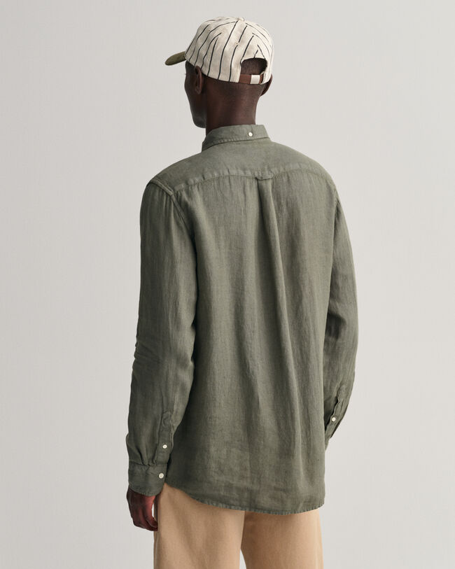 Regular fit garment-dyed h&oslash;rskjorte