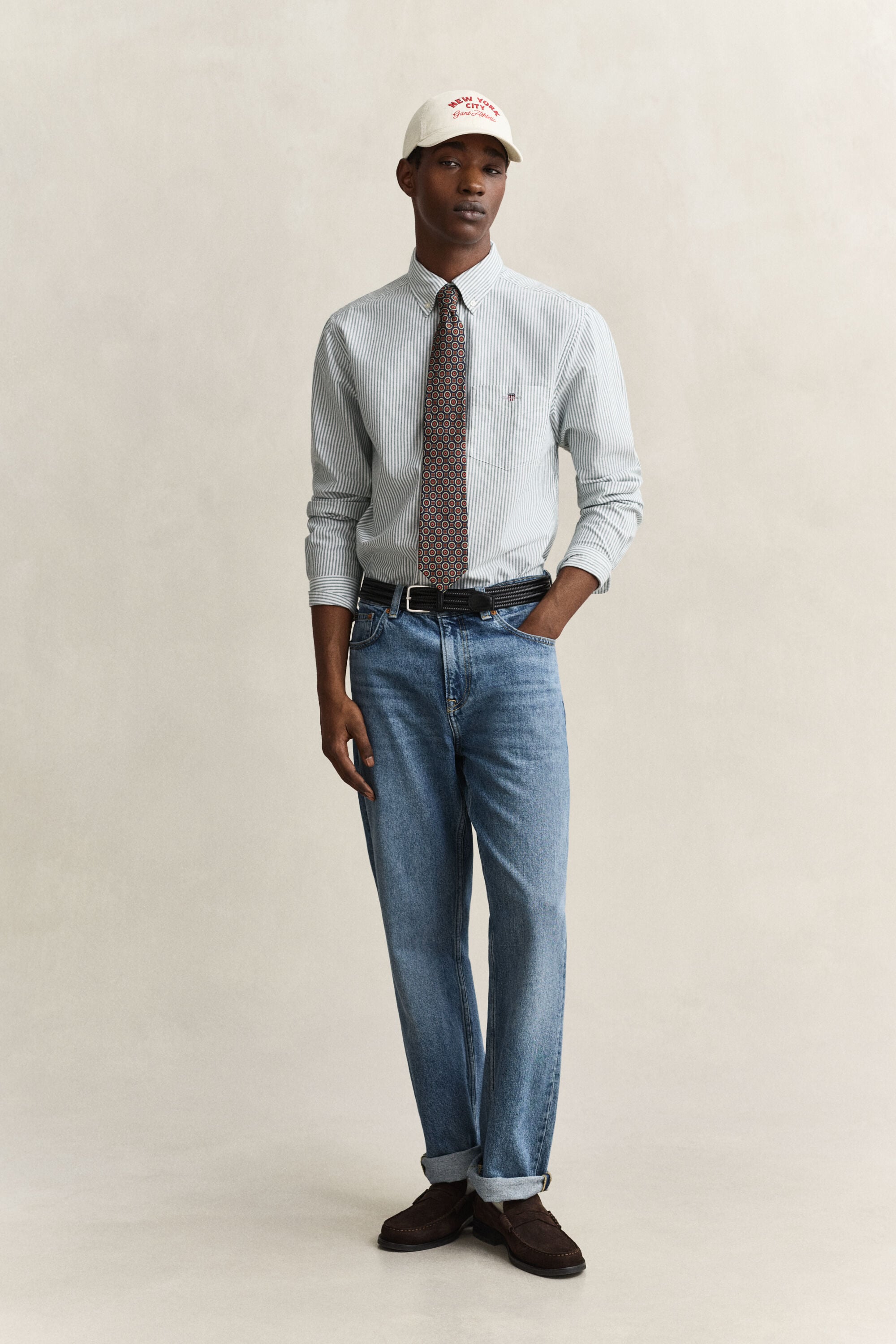 Classic Regular Oxford skjorte med striber