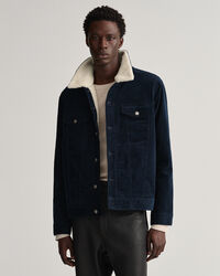 Trucker-jakke af jernbanefløjl