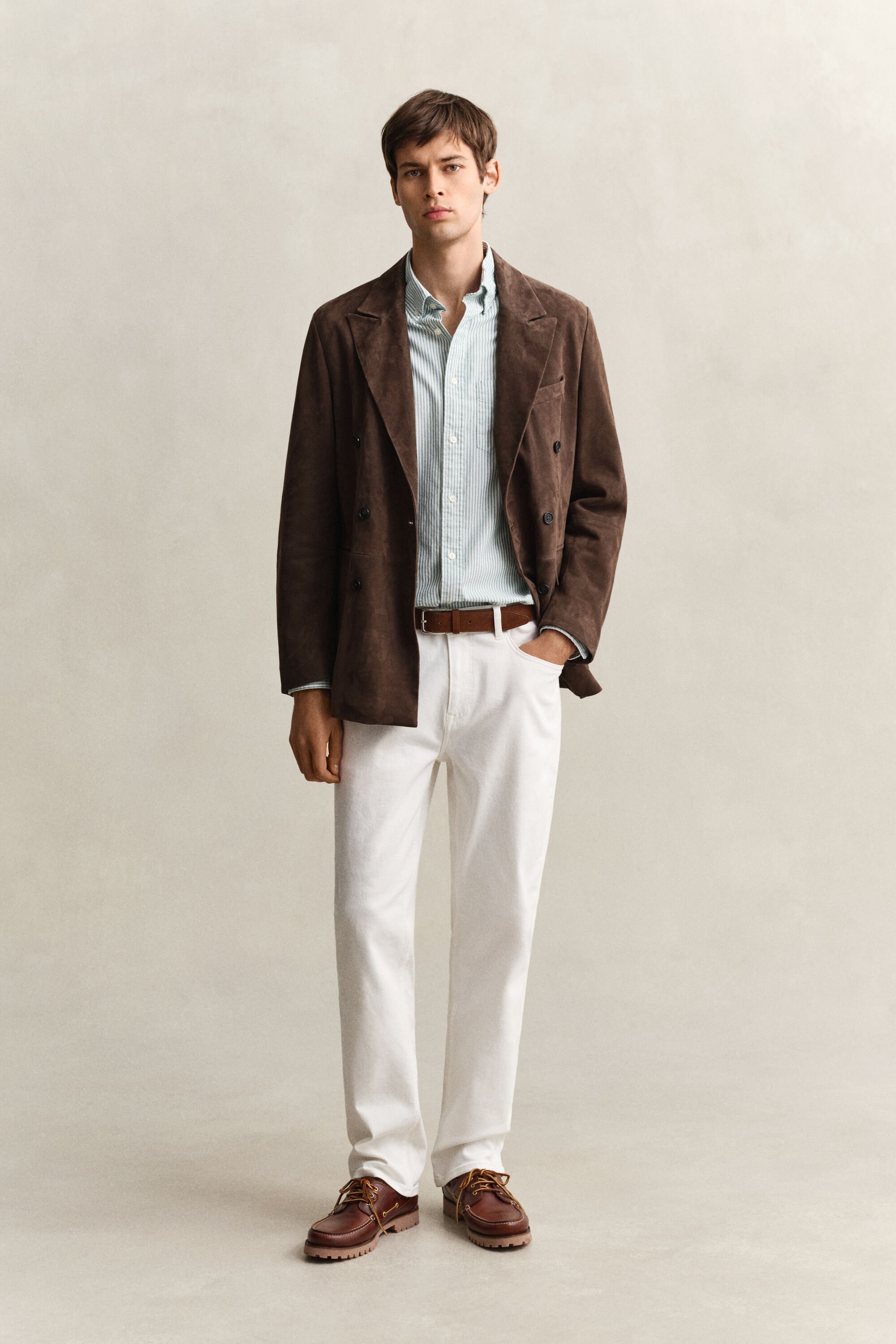 Klassisk Oxford skjorte med bankerstriber