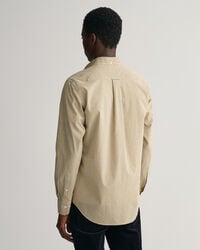 Regular fit poplin-skjorte med mikrotern