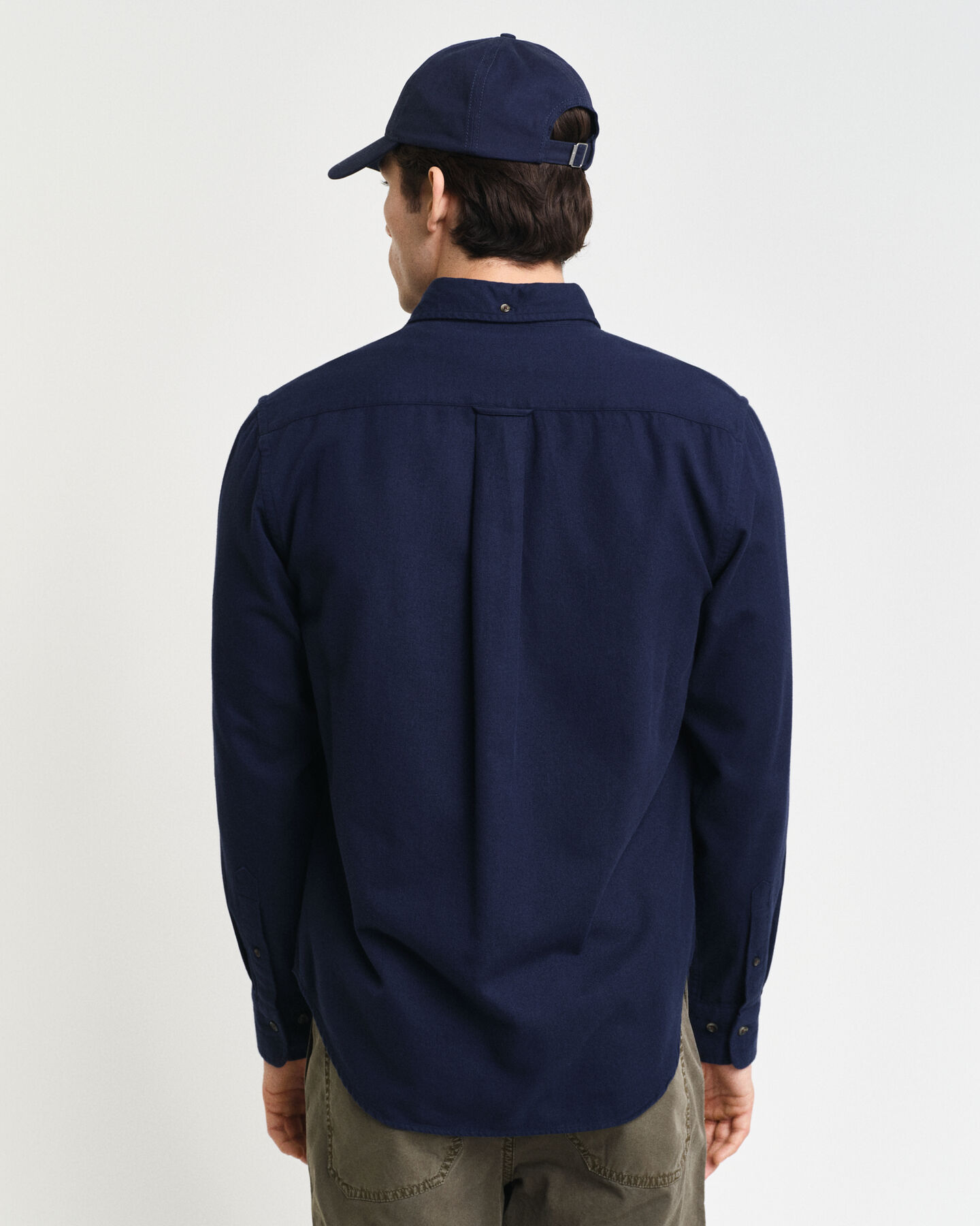 Regular fit sildebensm&oslash;nstret flannelskjorte