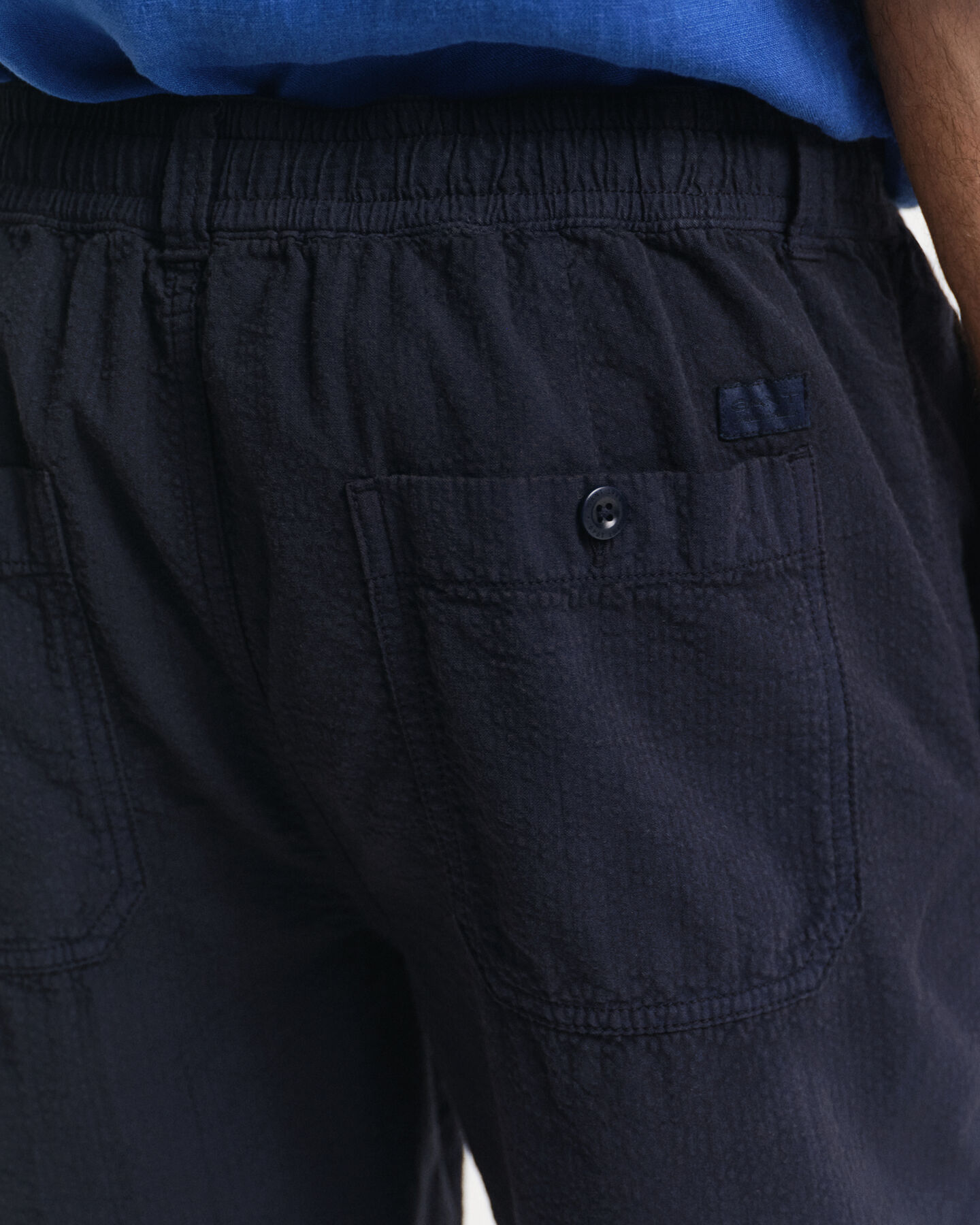 Regular fit seersucker-shorts