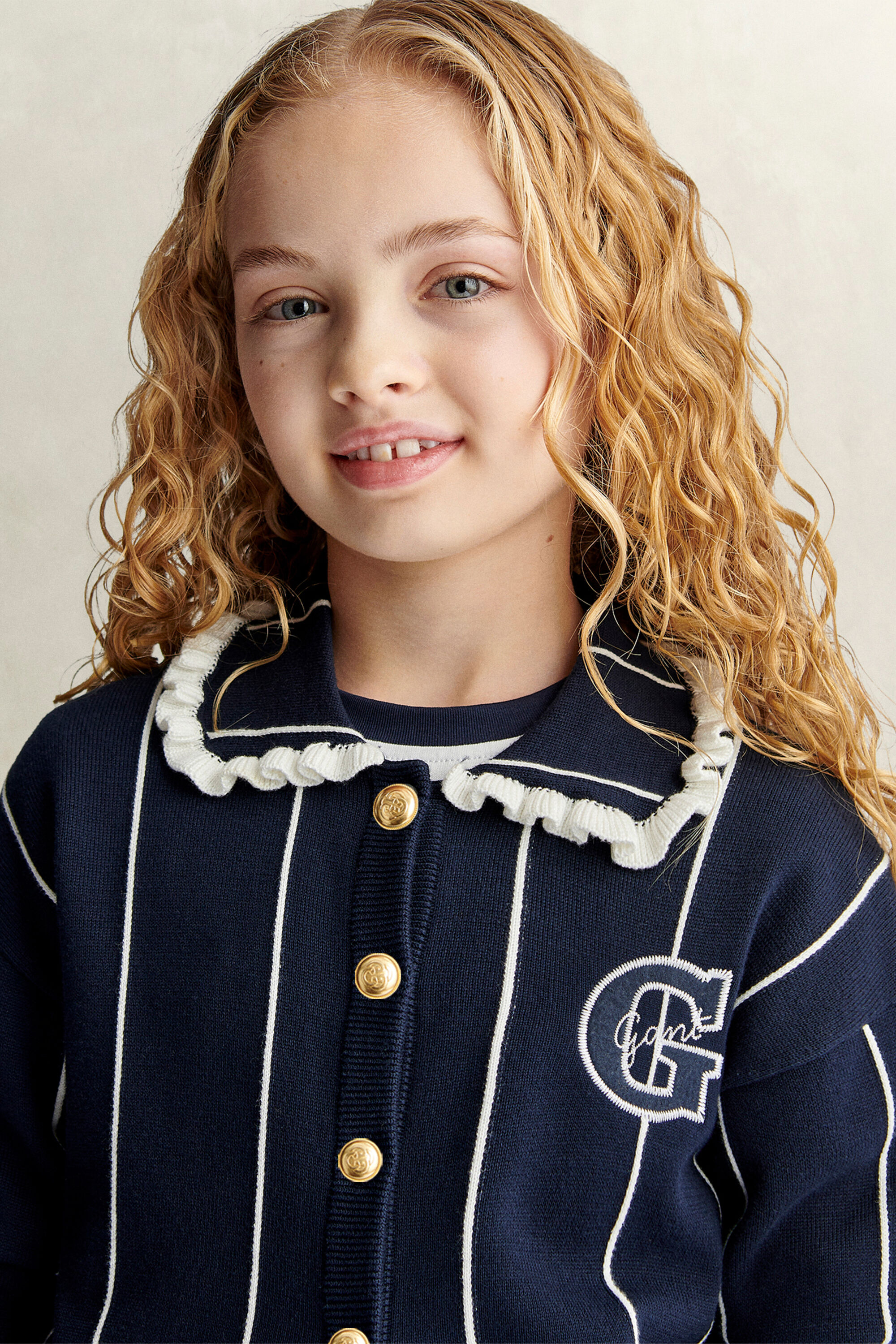 Teen Girls stribet cardigan