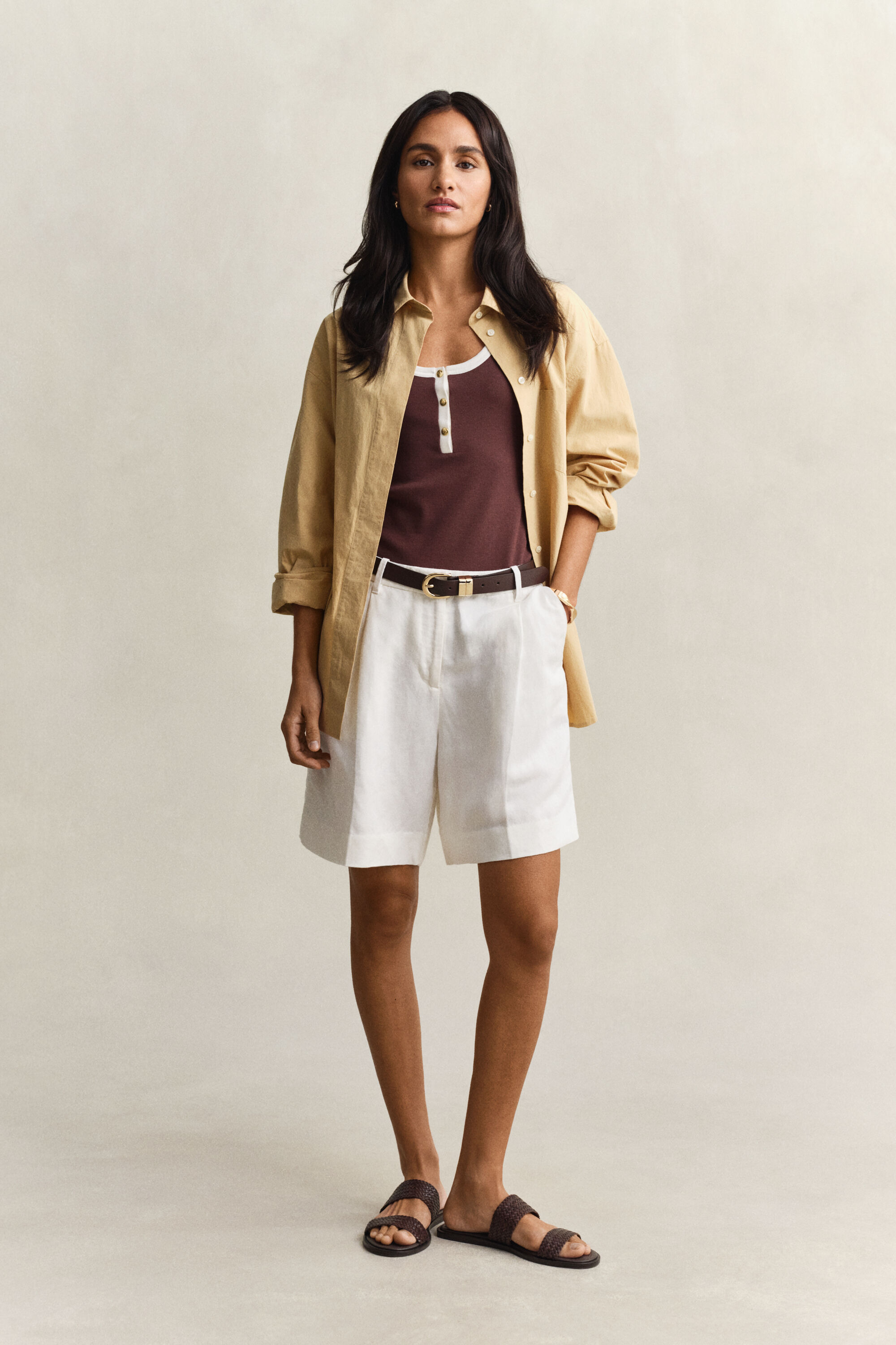 Ribstrikket tank-top