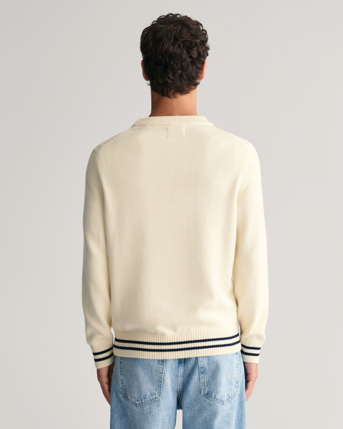 Collegiate sweater med crewneck