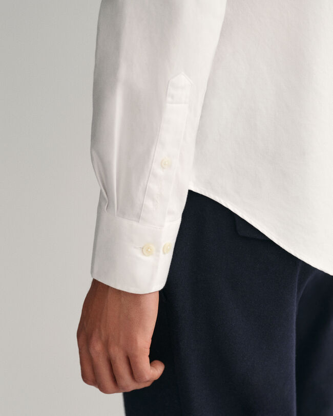 Slim fit formel skjorte af twill