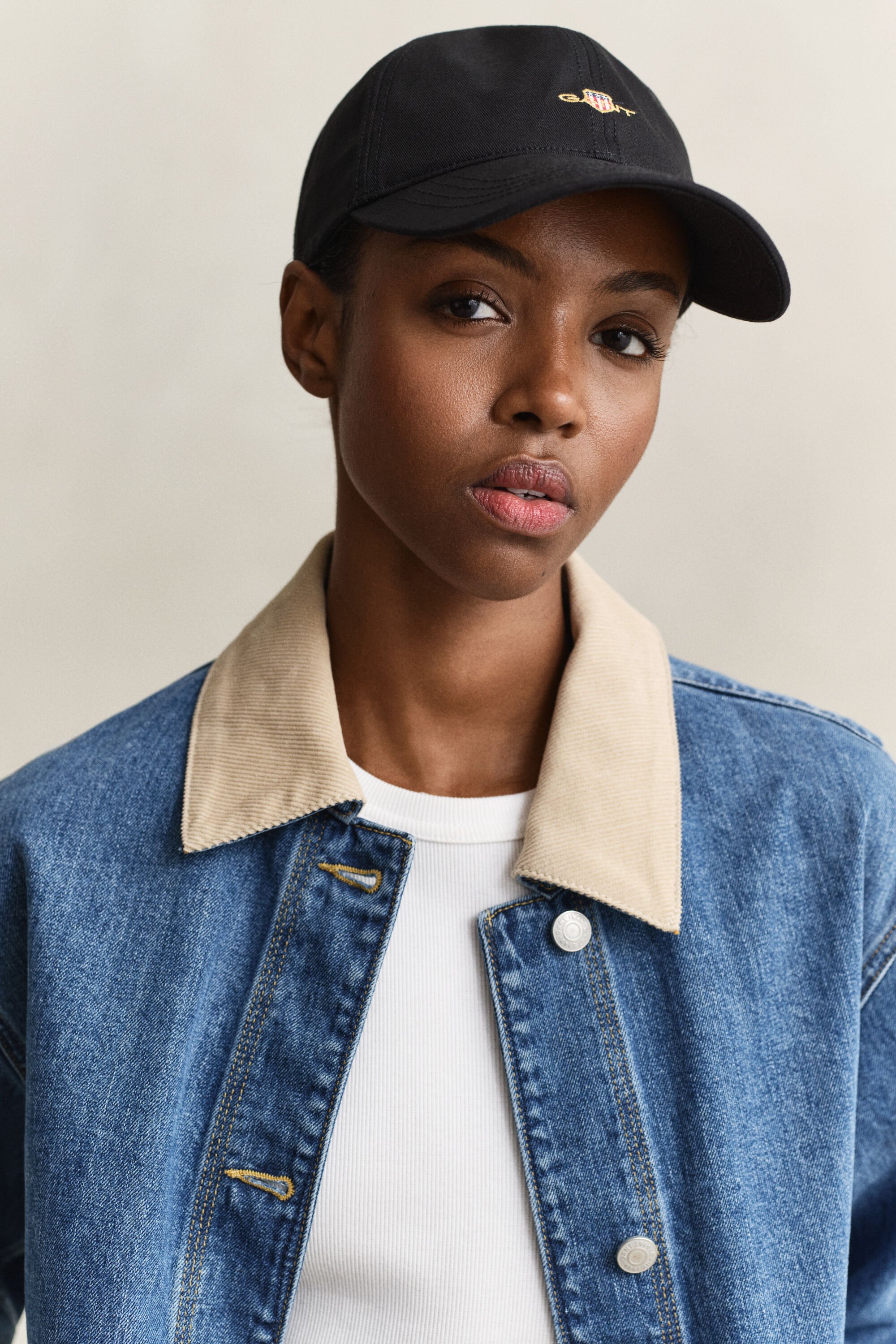 Shield cap af bomuldstwill