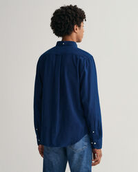Regular fit Indigo Oxford skjorte