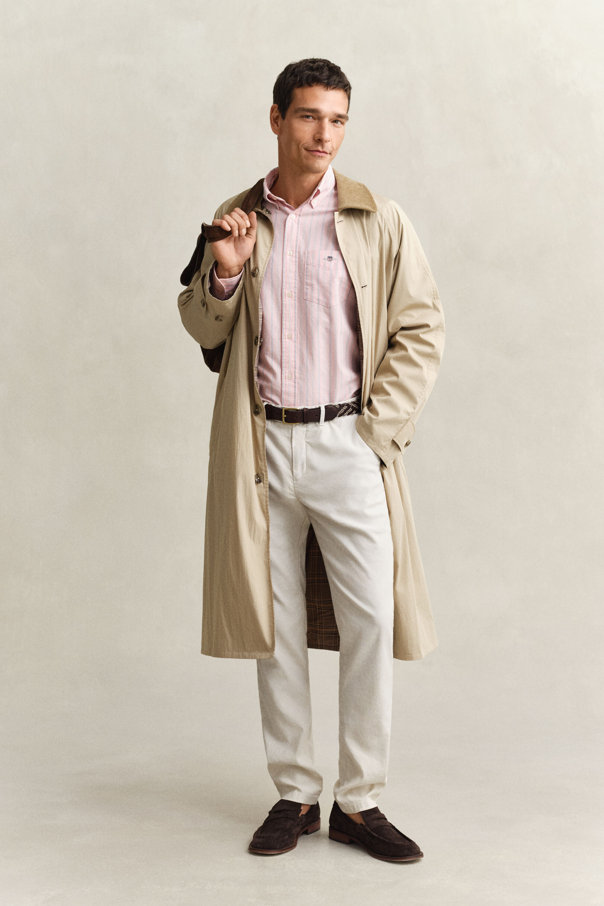 Klassisk Oxford skjorte med striber