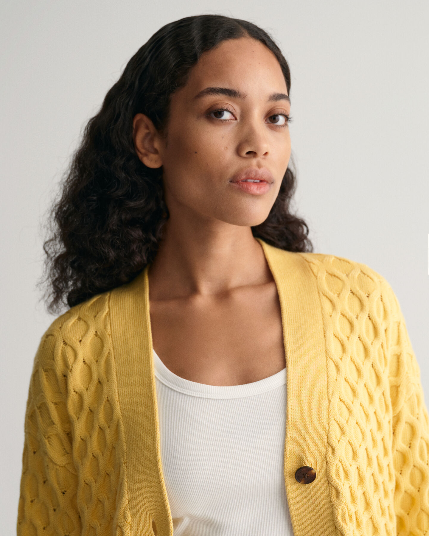 Tekstureret strikket cardigan