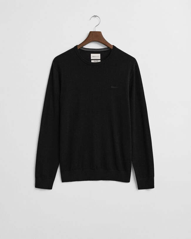 Crewneck sweater af ekstra fin merinould