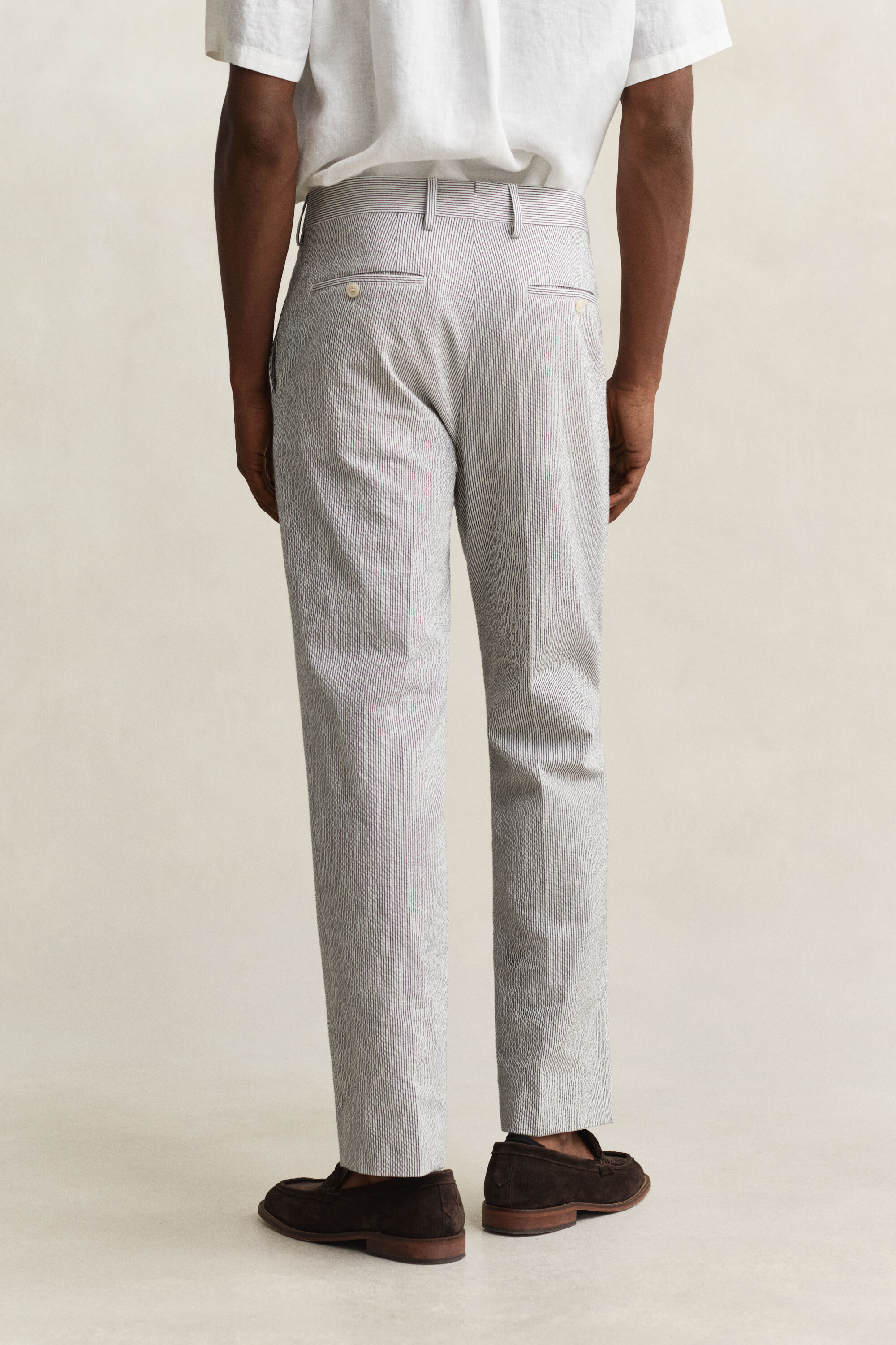 Seersucker jakkesæt-bukser