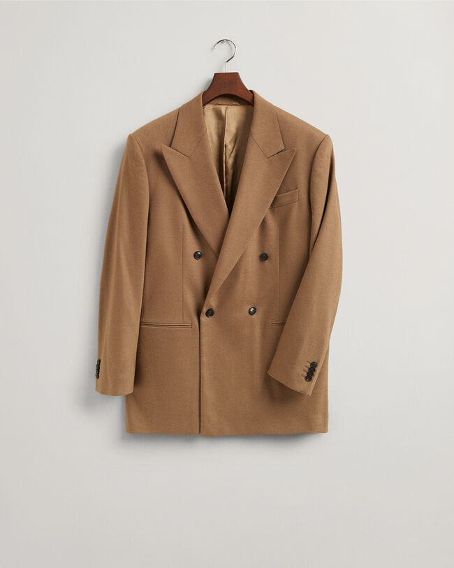 Oversized jakkesæt-blazer af flannel