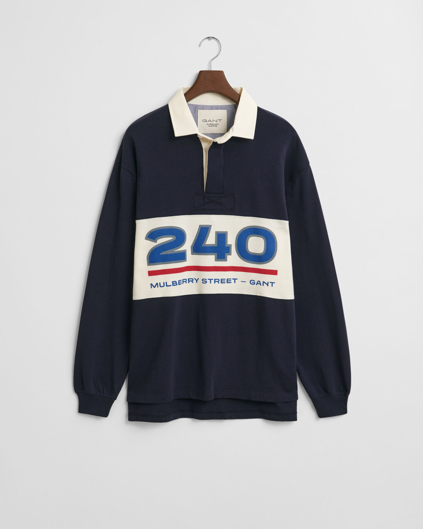 Grafisk Heavy Rugger med farveblokke