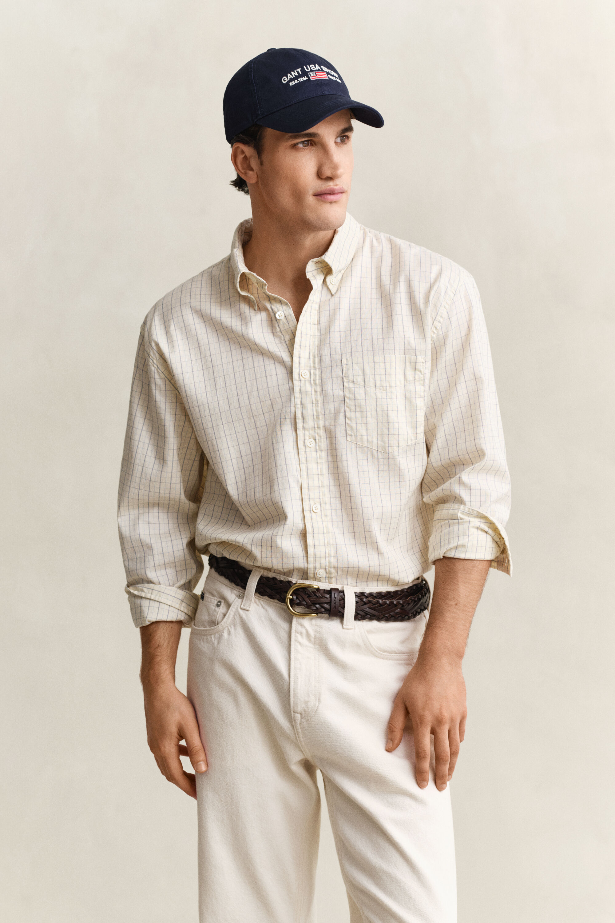 Relaxed fit Dreamy Oxford skjorte med tern