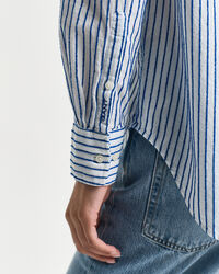 Relaxed fit stribet skjorte med tekstur