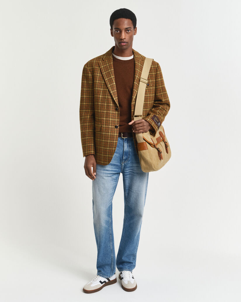 Crewneck sweater i ekstra fin lammeuld