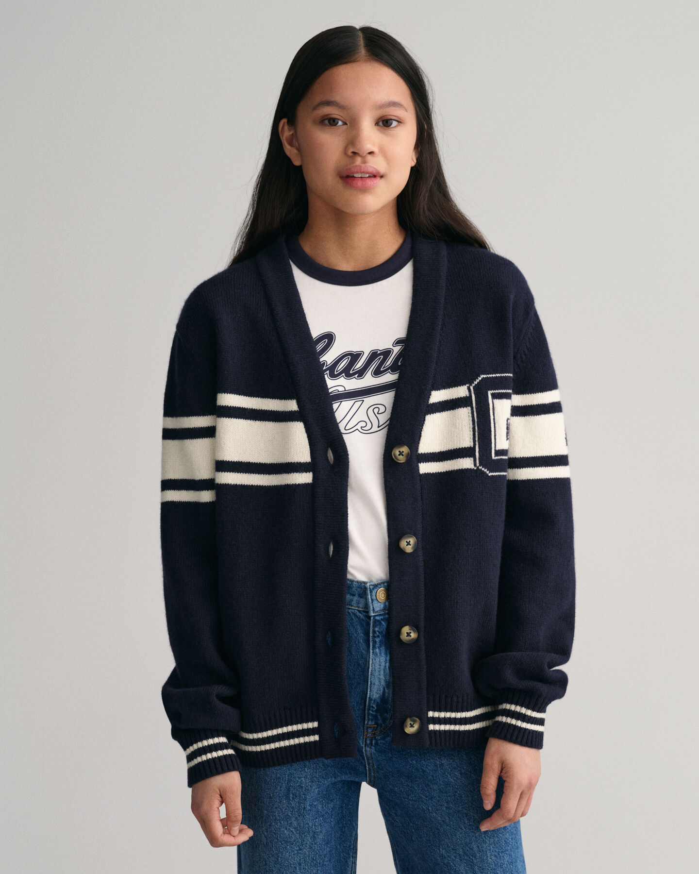 Teen Girls GANT Varsity cardigan