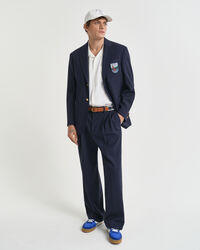 Relaxed fit Club Blazer med mærke