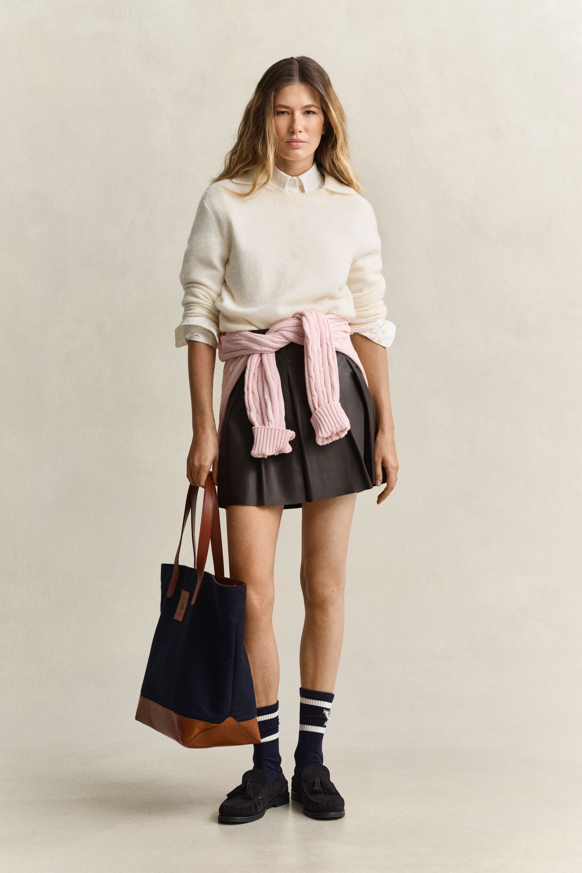 Gant x Yale sweater med V-hals