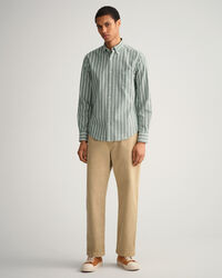 Regular fit Oxford-skjorte med brede striber