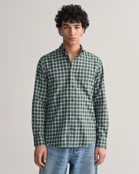 Regular fit flannelskjorte med mikrotern