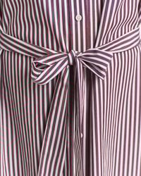 Klassisk skjortekjole i poplin med bælte