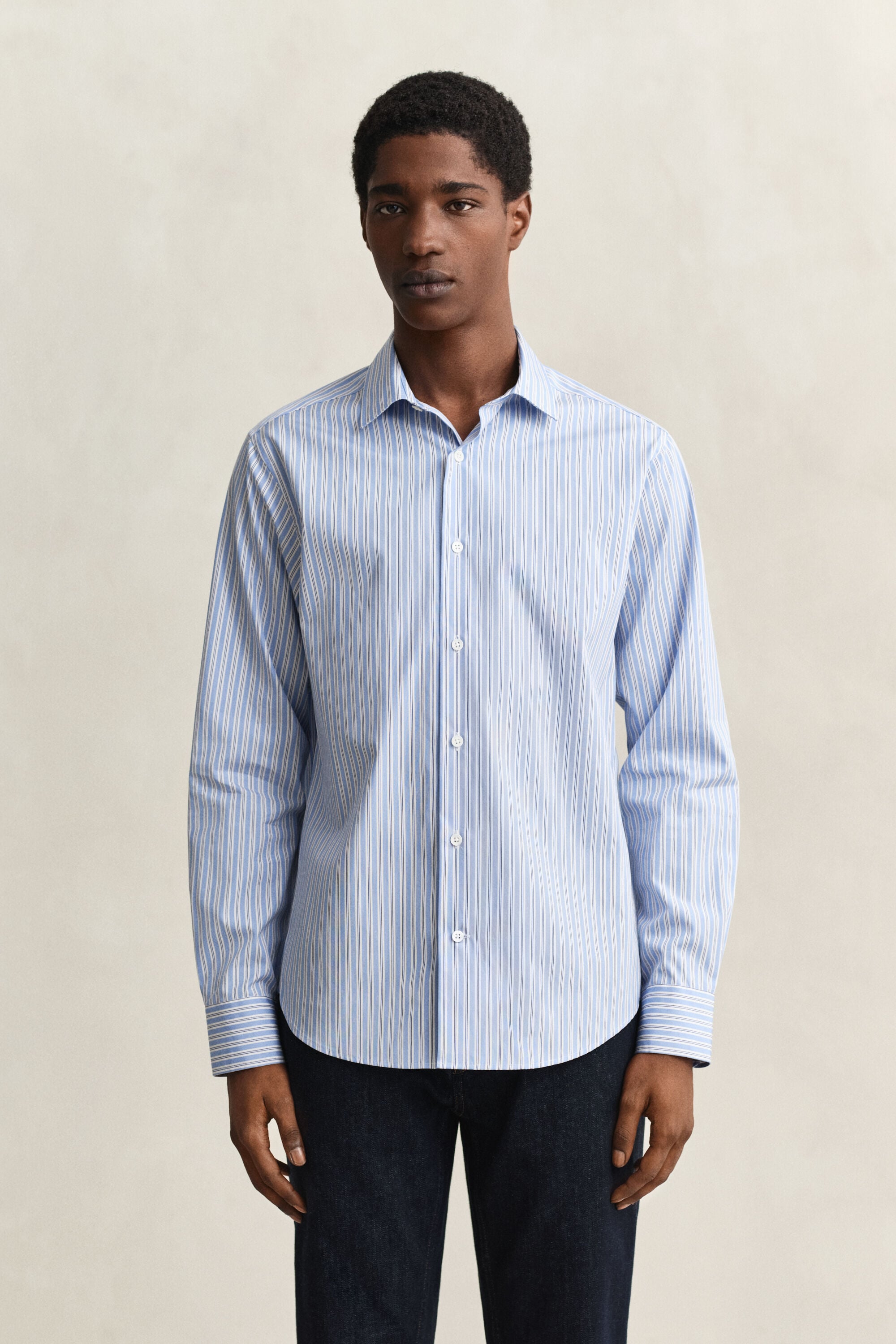 Elegant poplin-skjorte