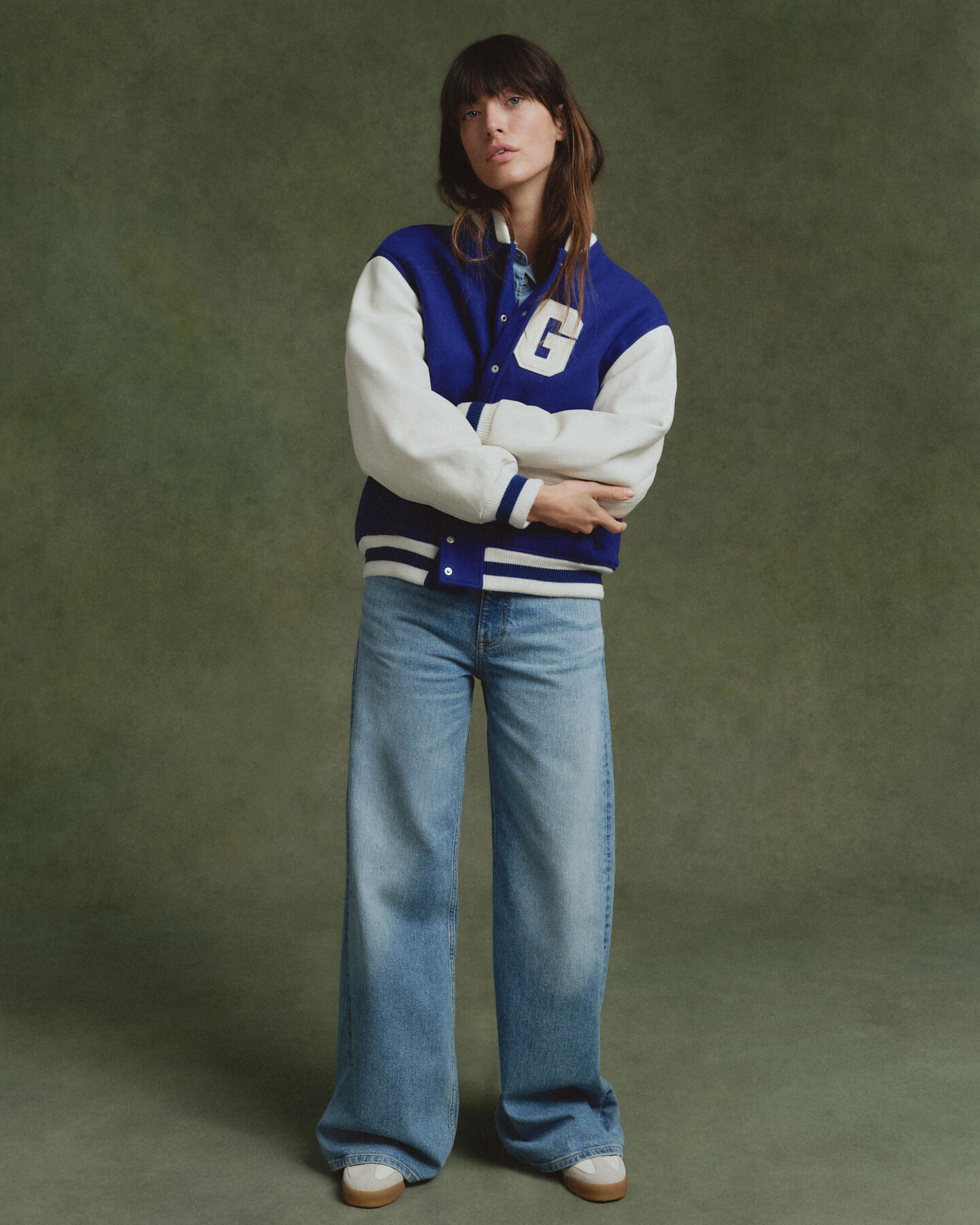 Varsity Jacket i læderblanding