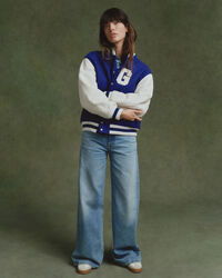 Varsity Jacket i læderblanding