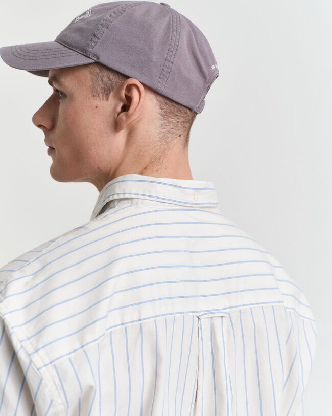 Relaxed fit Luxury Oxford skjorte med striber