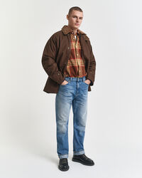 Oversized flannelskjorte i twill