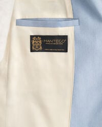 Regular fit hørblazer med stræk