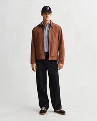 Regular fit skjorte af bomuld og hør