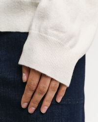 Crewneck sweater i ekstra fin lammeuld