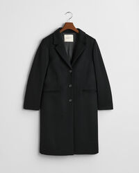 Klassisk uldfrakke med skræddersyet pasform