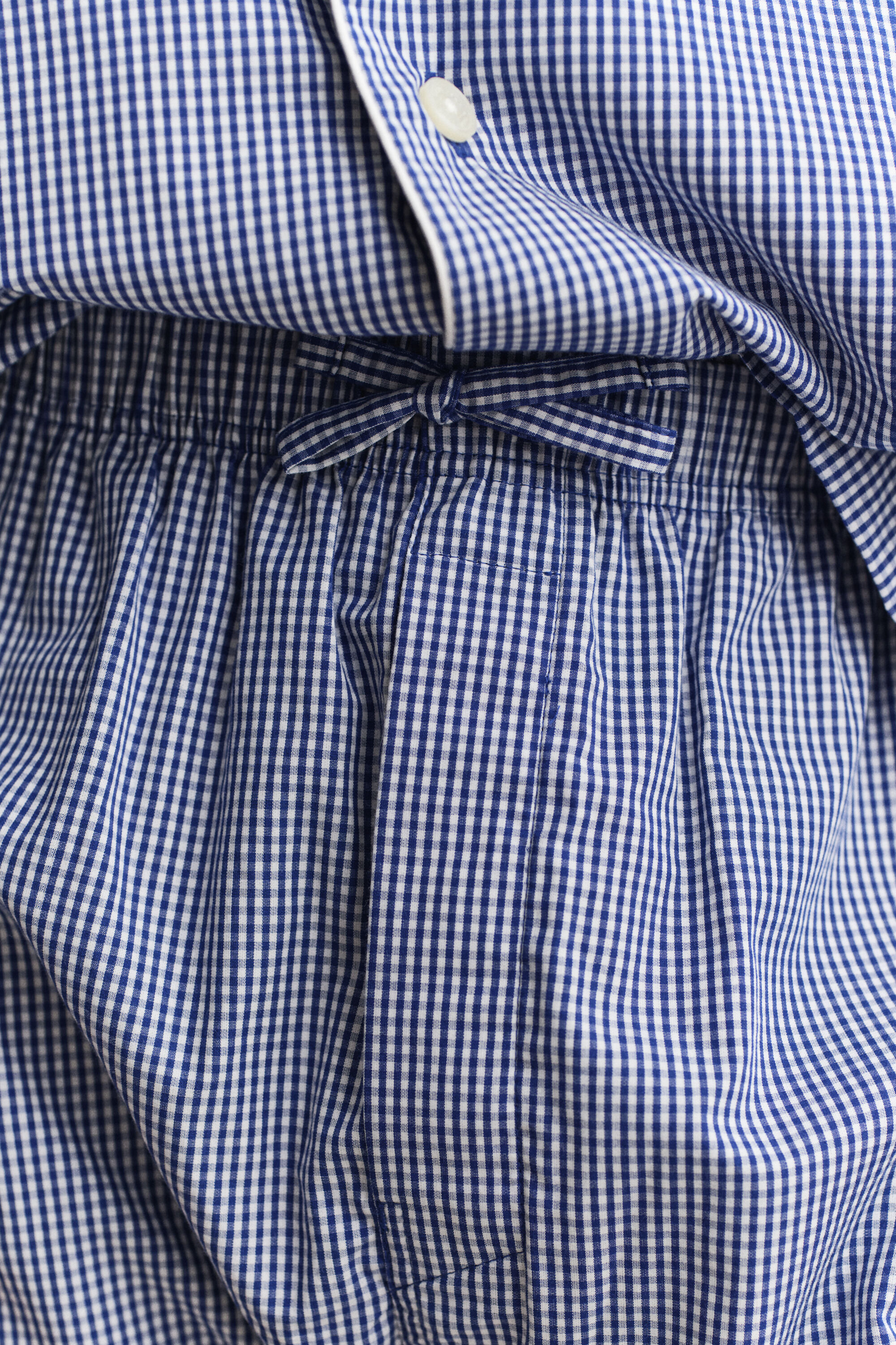 Gingham poplin pyjamassæt