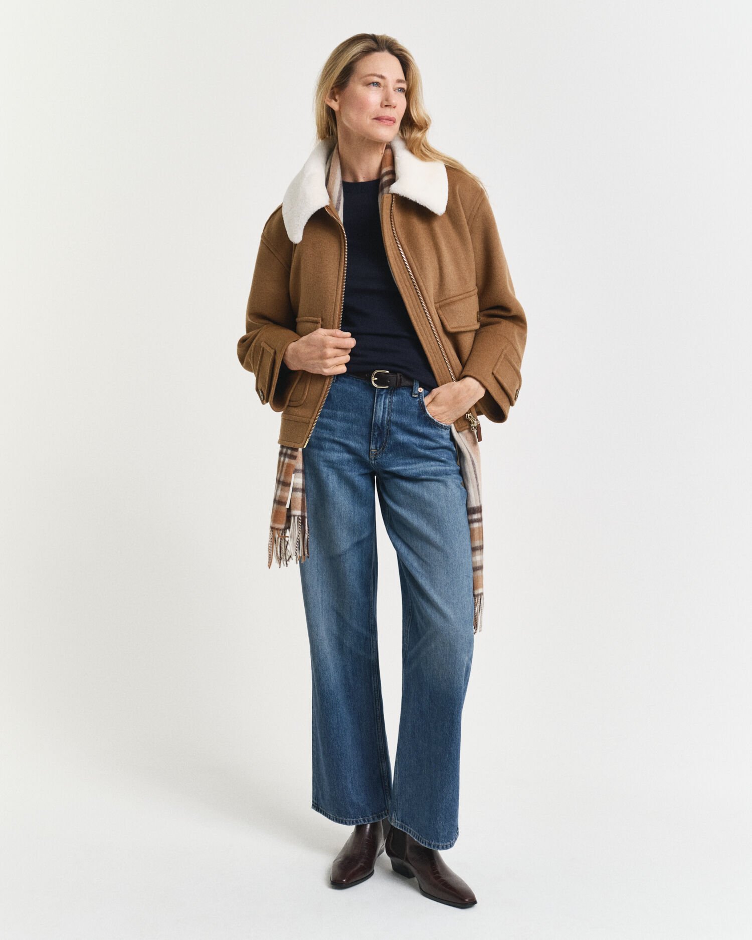 Crewneck sweater af ekstra fin merinould