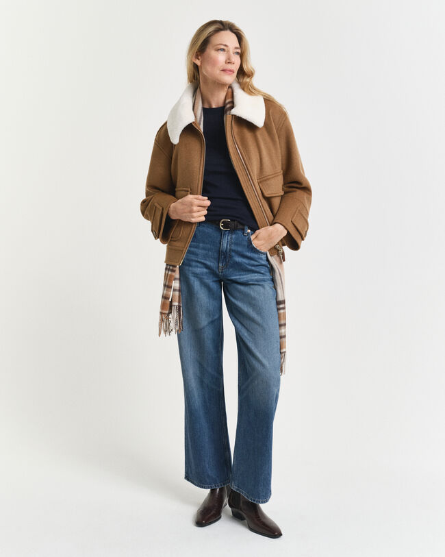 Crewneck sweater af ekstra fin merinould