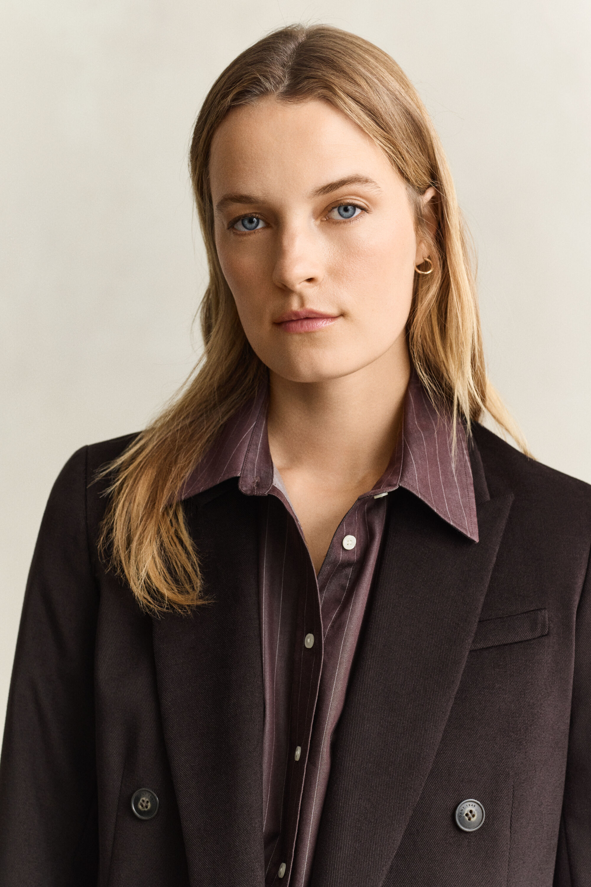 Club Blazer i fløjl med twill-struktur