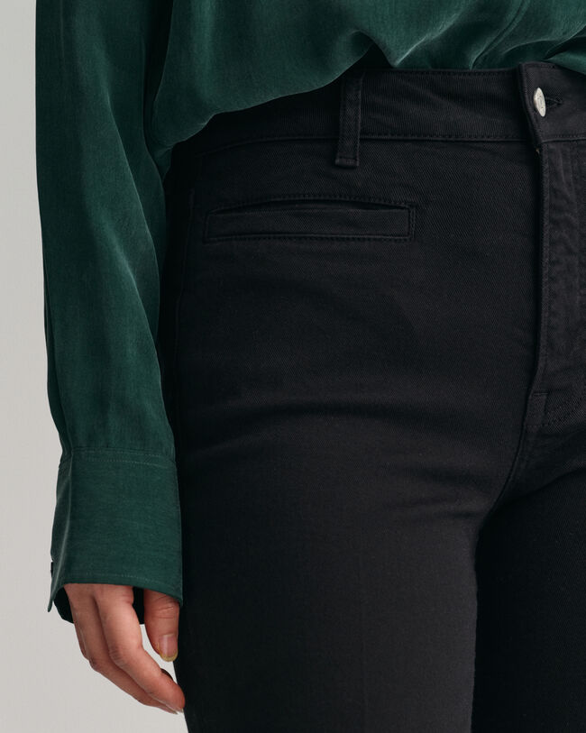 Farvede jeans med svaj