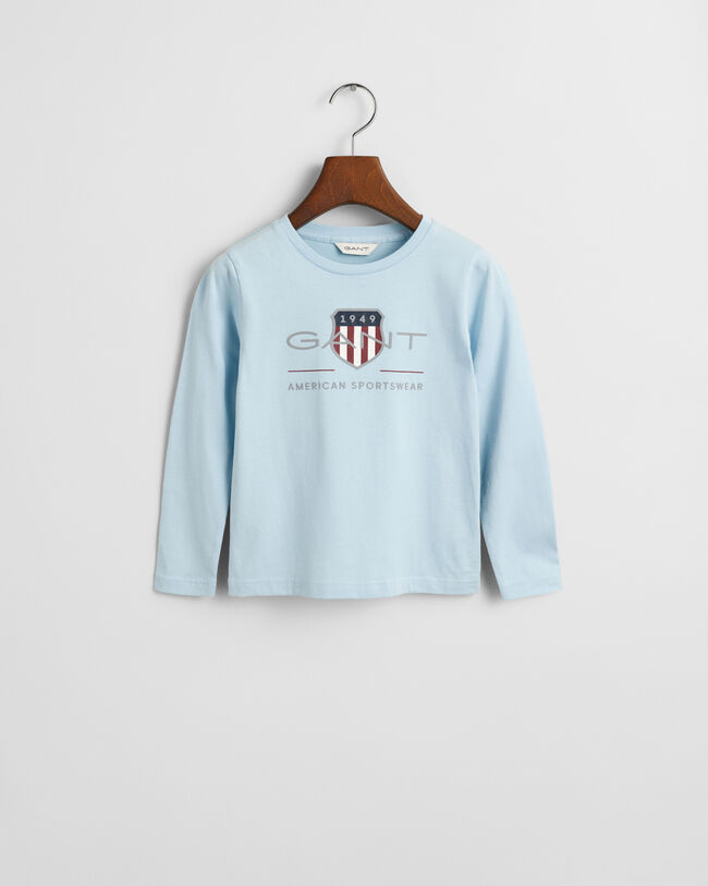 Kids Archive Shield T-shirt med lange &aelig;rmer