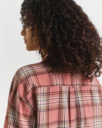 Relaxed fit ternet flannelskjorte