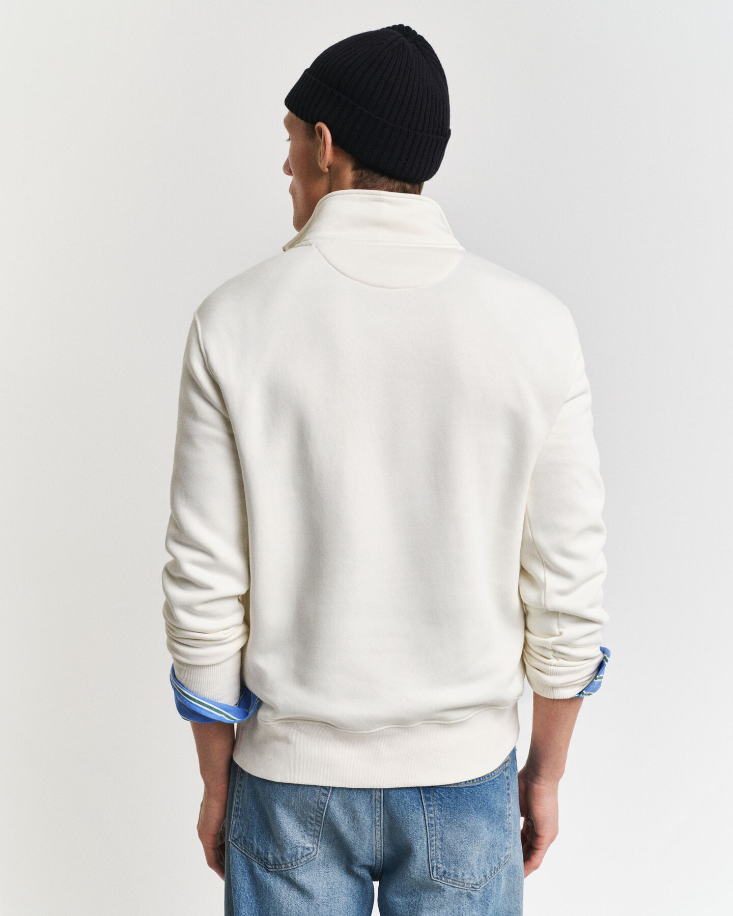 GANT 49 Arch Graphic sweatshirt med halv lynlås