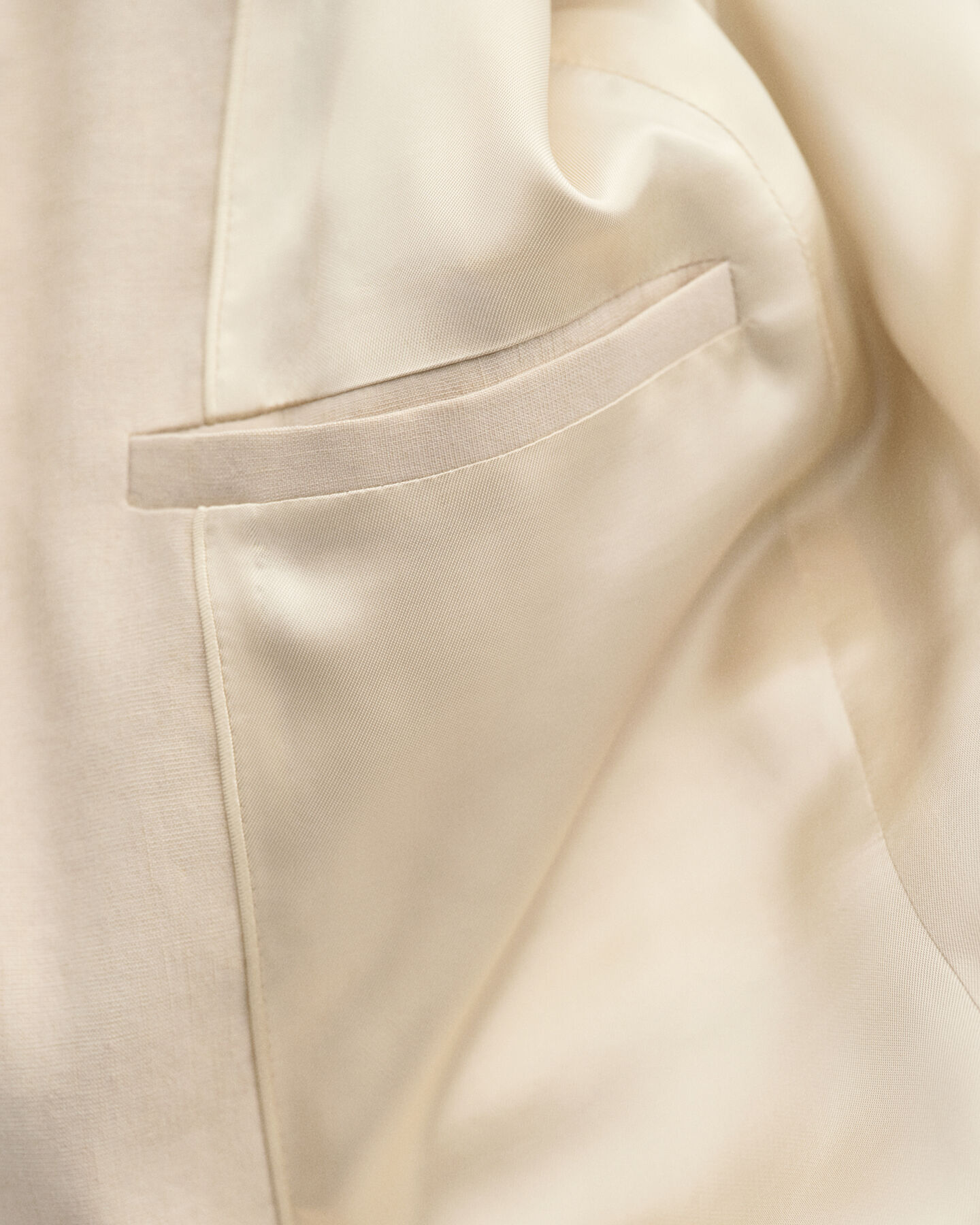 Regular fit hørblazer med stræk