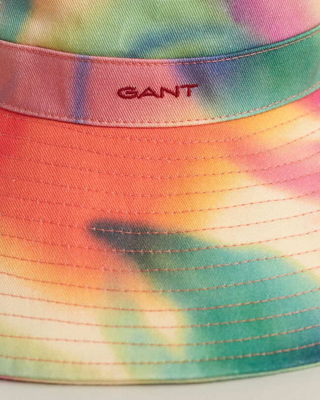 Solhat af bomuldstwill med tryk